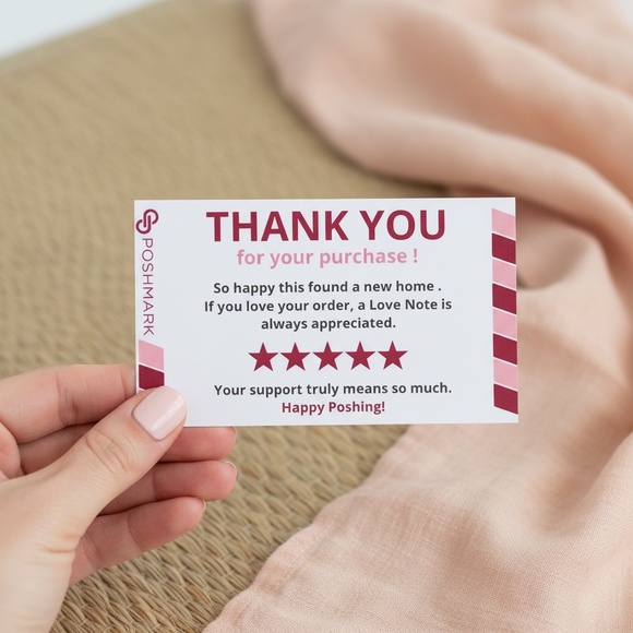 Poshmark Thank You Cards - 50 - Perfect for small business- Thank You Card - Picture 7 of 7